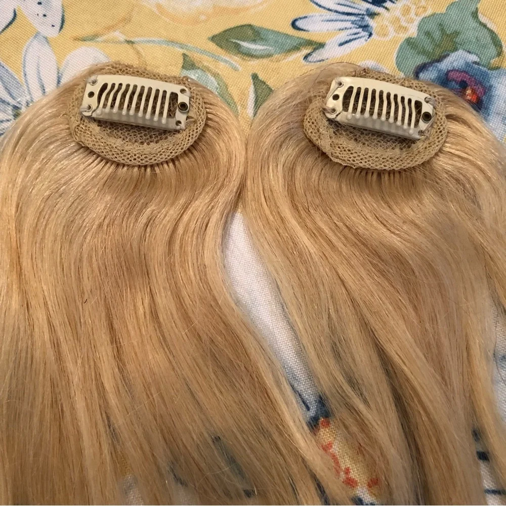 3 Pieces Blonde Short Clip In Hair Pieces